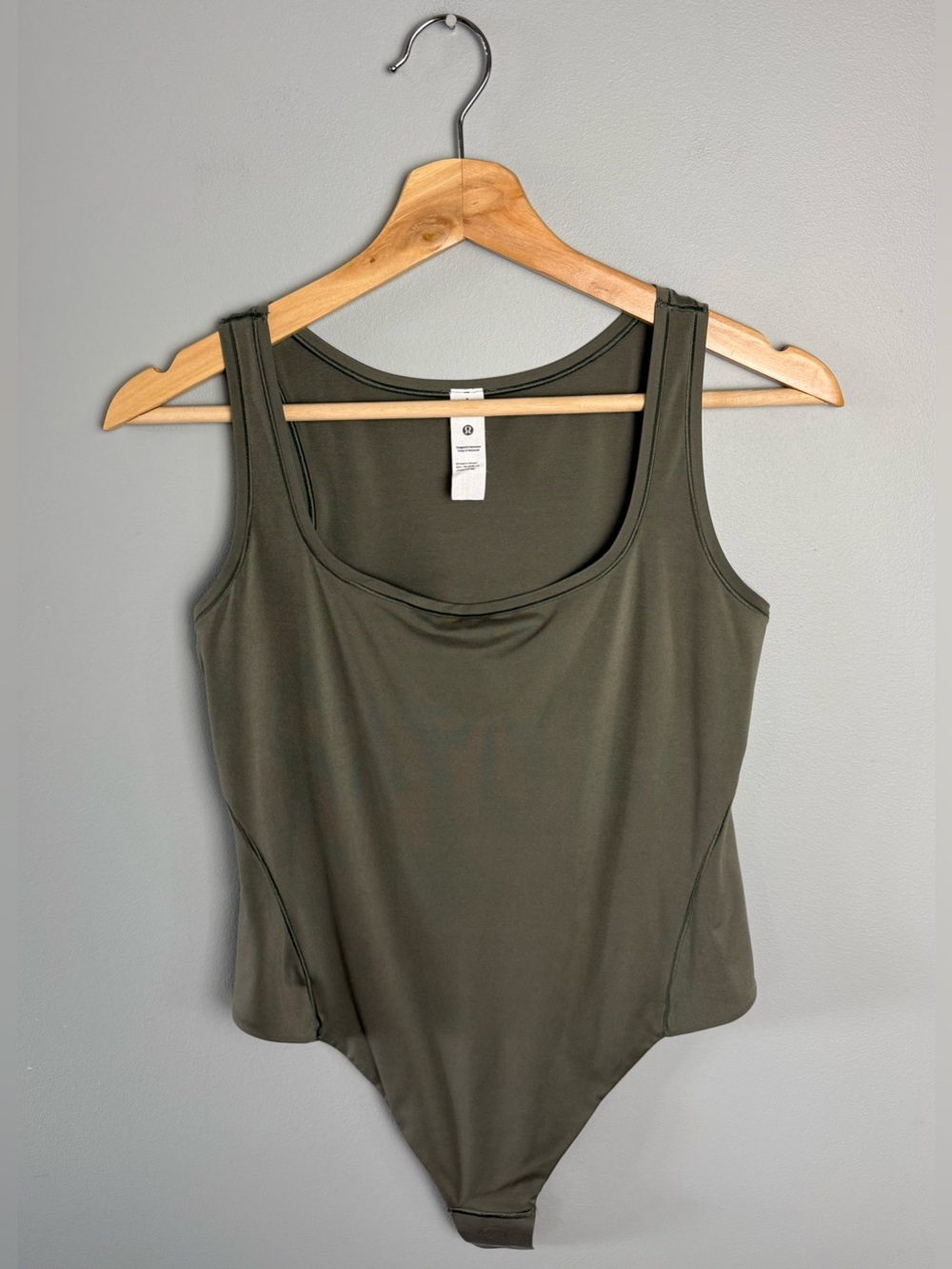 lululemon athletica Olive Wundermost Ultra Soft Bodysuit